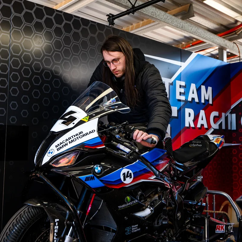 Hands-on engineering: Applying mechanical and electronic setup changes to the BMW M1000RR.