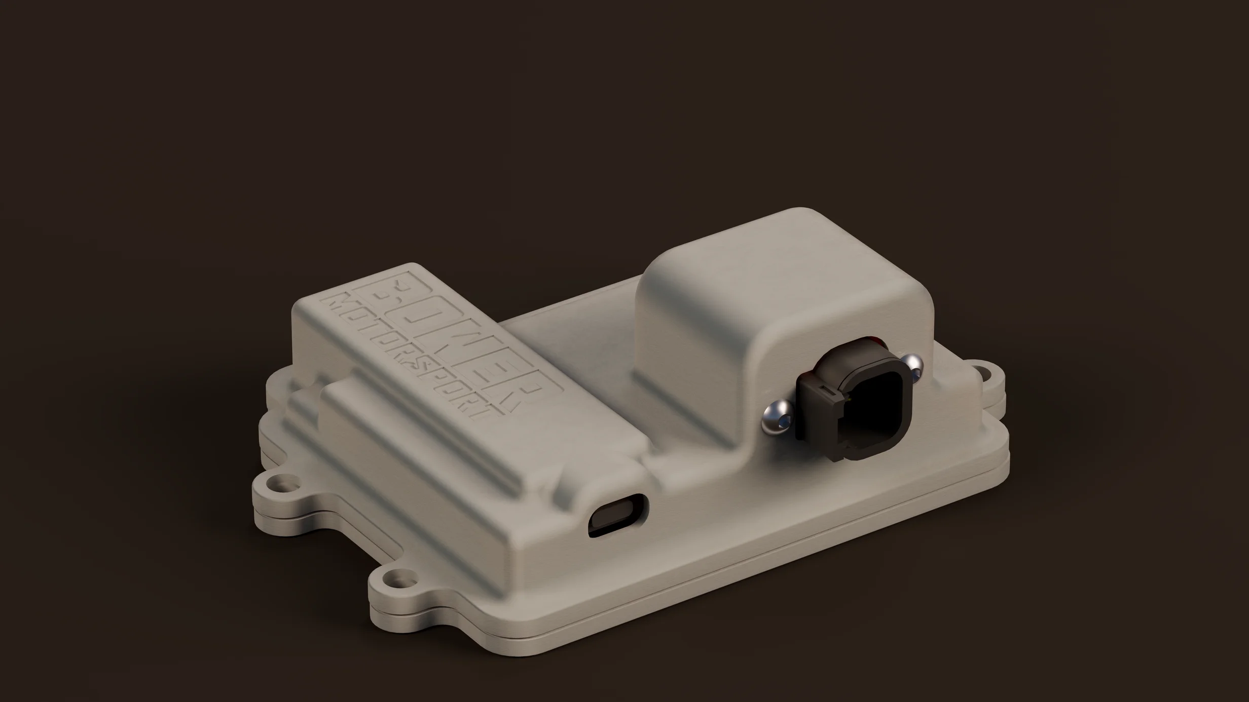 Bower Motorsport OmniCAN Gateway hardware module hero shot showing the compact design and high-quality build